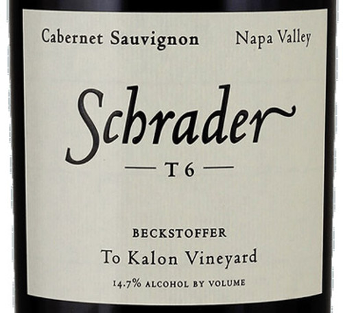 Schrader Cabernet Sauvignon Napa Valley Beckstoffer To Kalon T6 2019