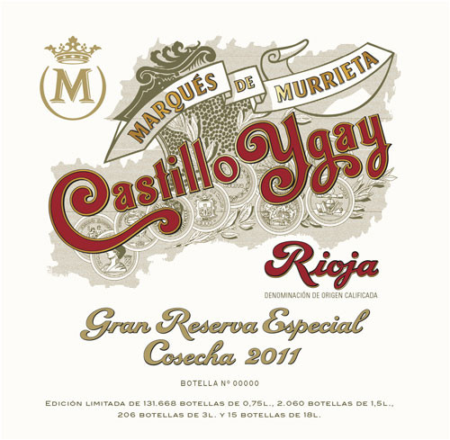 Marqués de Murrieta Rioja Castillo Ygay Gran Reserva Especial 2011