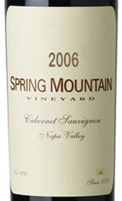 Spring Mountain Vineyard Cabernet Sauvignon Napa Valley 2006