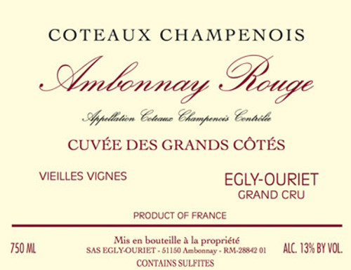 Egly-Ouriet Coteaux Champenois Ambonnay Rouge Grands Côtes 2013