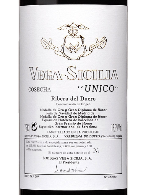 Vega Sicilia Único Ribera del Duero 2011