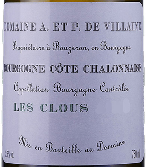 A & P de Villaine Bourgogne Côte Chalonnaise Rouge Les Clous 2020