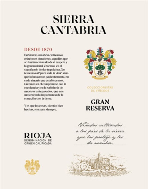 Sierra Cantabria Rioja Gran Reserva 2011