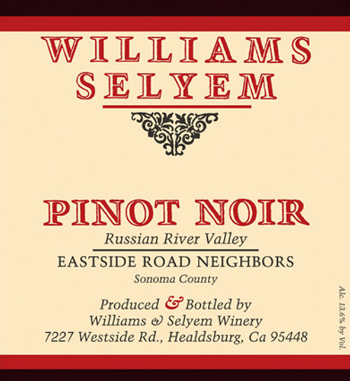 Williams-Selyem Pinot Noir RRV Eastside Road Neighbors 2020
