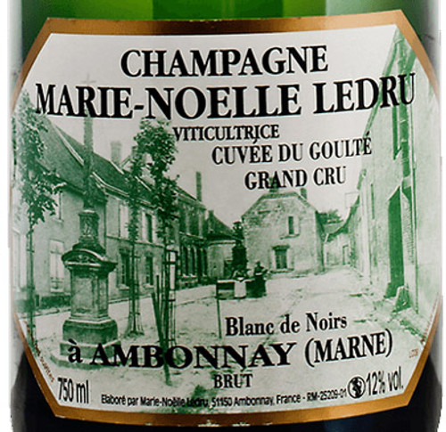 Ledru/Marie-Noëlle Brut Blanc de Noirs Champagne Cuvée du Goulté 2014