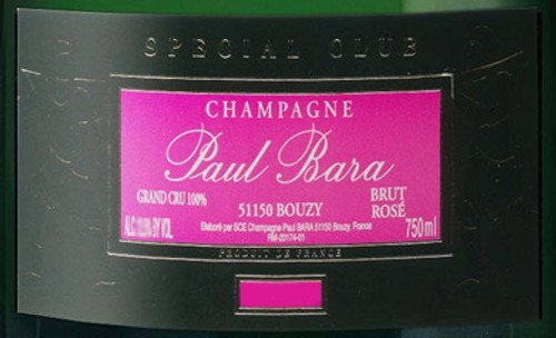 Paul Bara Brut Rosé Champagne Spécial Club Grand Cru 2016