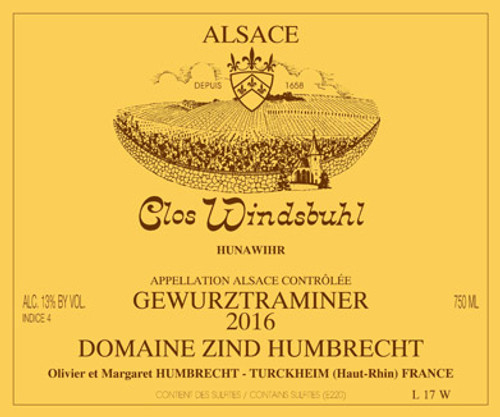 Zind-Humbrecht Gewürztraminer Clos Windsbuhl 2016