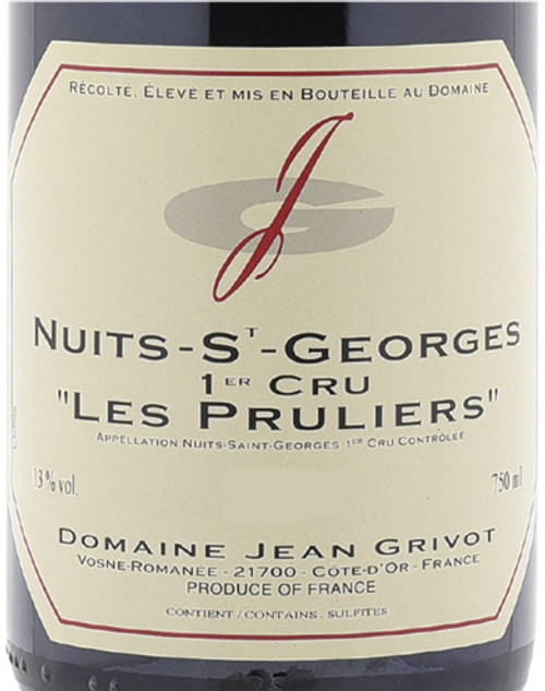 Grivot Nuits-St-Georges 1er cru Pruliers 2020