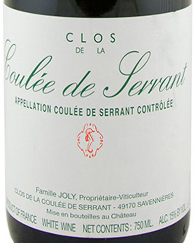Joly Savennières-Coulée de Serrant Clos de la Coulée de Serrant
