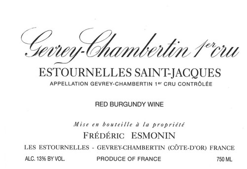 Esmonin/Frédéric Gevrey-Chambertin 1er cru Estournelle St-Jacques 2021