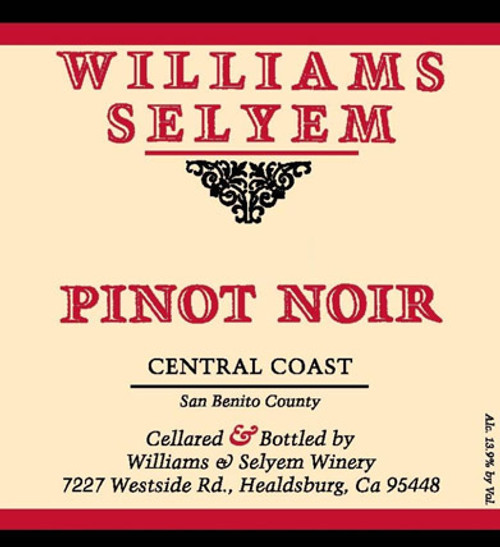 Williams-Selyem Pinot Noir Central Coast 2021
