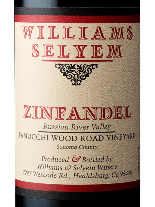 Williams-Selyem Zinfandel Russian River Valley Fanucchi-Wood Road 2021