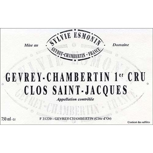 Esmonin/Sylvie Gevrey-Chambertin 1er cru Clos St-Jacques 2019 3L