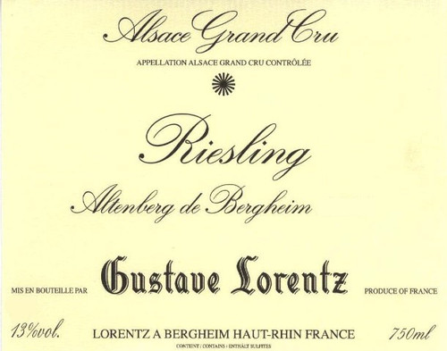 Gustave Lorentz Riesling Grand Cru Altenberg de Bergheim VV 2019