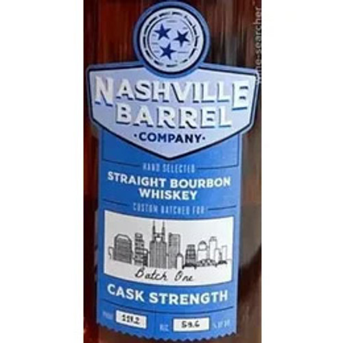 Nashville Barrel Company Cask Strength Bourbon Whiskey (116.94 proof)