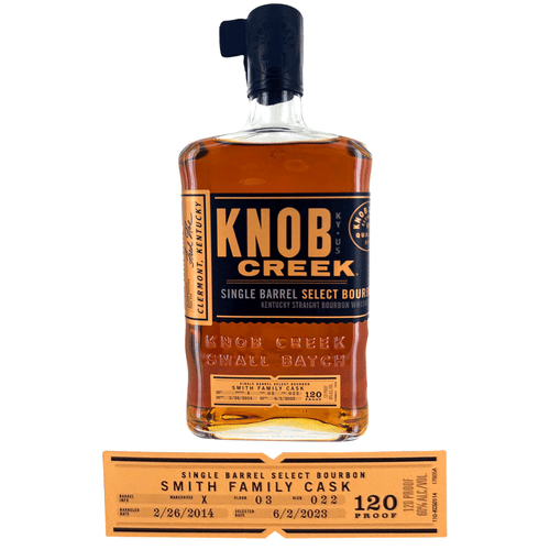 Knob Creek Smith Family Cask Single Barrel Bourbon Whisky (120 proof)