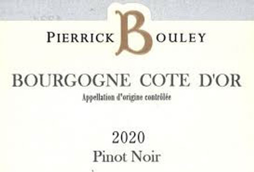 Bouley/Pierrick Bourgogne Côte d'Or Pinot Noir 2020