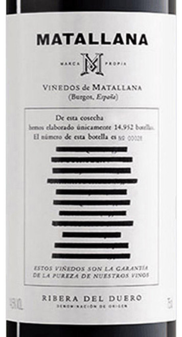 Telmo Rodríguez Ribera del Duero Matallana 2019