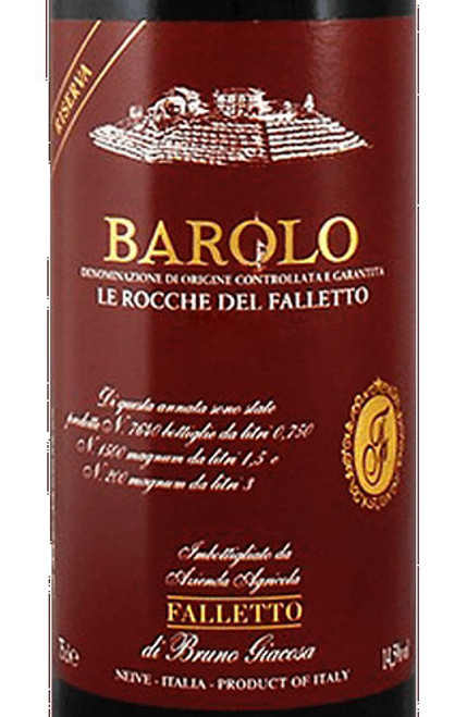 Giacosa/Bruno Barolo Rocche del Falletto Riserva 2000