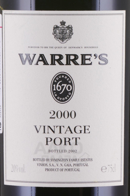 Warre's Vintage Port 2000