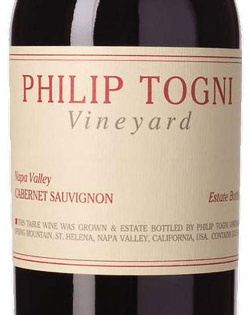 Philip Togni Cabernet Sauvignon Napa Valley Estate 2021