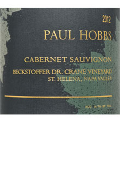 Paul Hobbs Cabernet Sauvignon Beckstoffer Dr. Crane Vineyard 2012