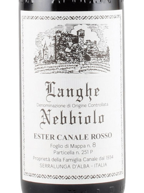 Rosso/Giovanni Langhe Nebbiolo Ester Canale Rosso 2020