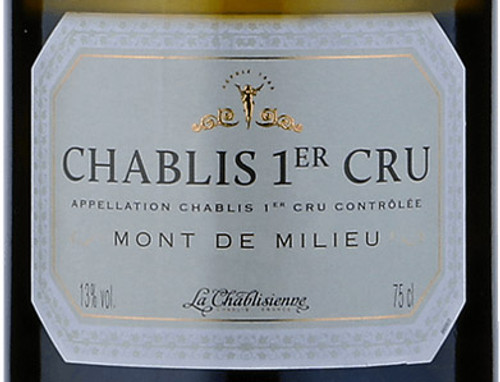 La Chablisienne Chablis 1er cru Mont de Milieu 2020