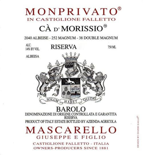 Mascarello/Giuseppe Barolo Monprivato Ca' d'Morissio Riserva 2016