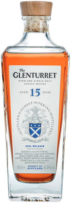 Glenturret 15 Year Single Malt Scotch Whisky (50.8% ABV) 2024 700ml