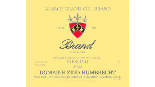 Zind-Humbrecht Riesling Alsace Grand Cru Brand 2022