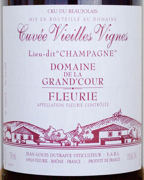 Grand' Cour (Dutraive) Fleurie Champagne Cuvée Vieilles Vignes 2020