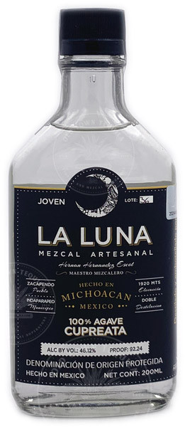 La Luna Black Label Mezcal (46.12% ABV) 1L