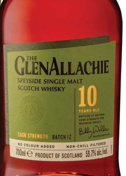 GlenAllachie 10 Year Cask Strength Single Malt Scotch Whisky Batch