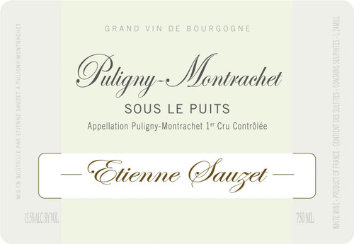 Sauzet/Etienne Puligny-Montrachet 1er cru Sous le Puits 2023