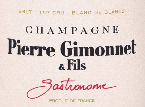 Gimonnet Brut Blanc de Blancs Champagne Cuvée Gastronome 2020