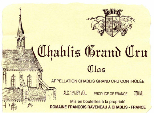 Raveneau Chablis Les Clos Grand Cru 2012
