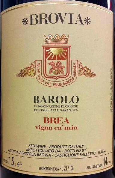 Brovia Barolo Brea Vigna Ca' Mia 2021