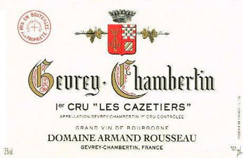 Rousseau Gevrey-Chambertin 1er cru Cazetiers 2005