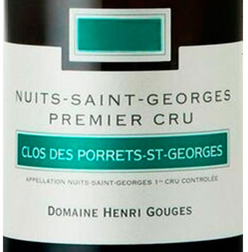 Gouges Nuits-St-Georges 1er cru Clos des Porrets 2014