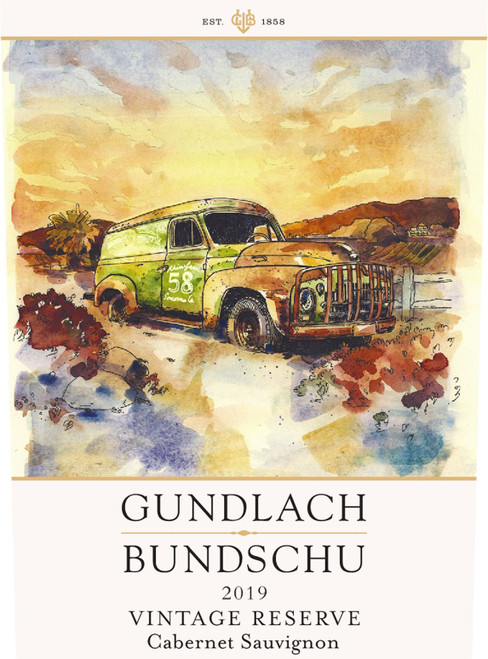 Gundlach Bundschu Cabernet Sauvignon Sonoma Vly Vintage Reserve 2019