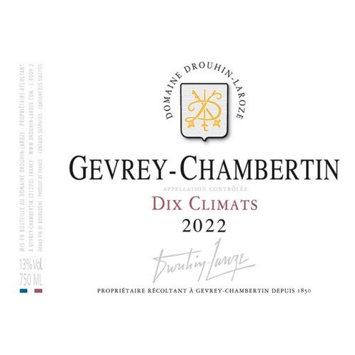 Drouhin-Laroze Gevrey-Chambertin Dix Climats 2022