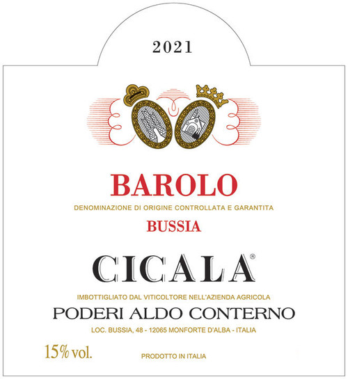 Conterno/Aldo Barolo Cicala 2021 1.5L