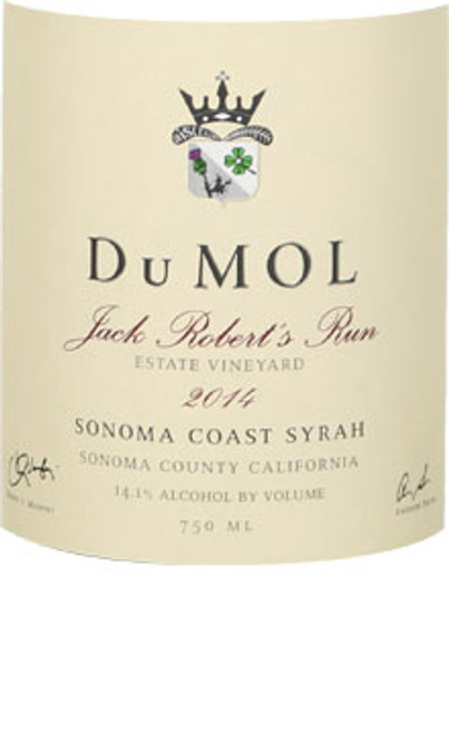 DuMol Syrah Sonoma Coast Jack Robert's Run 2014