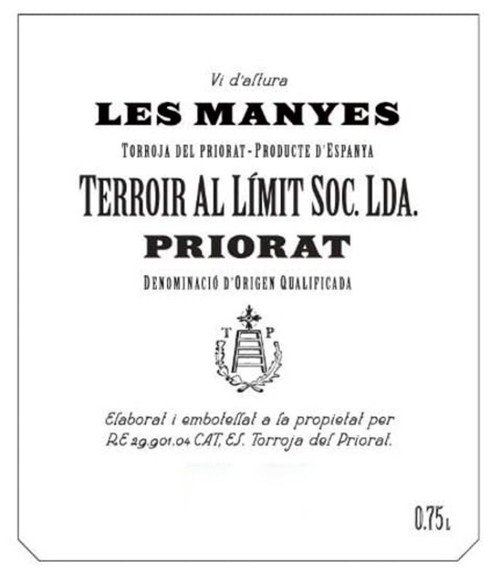 Terroir al Límit Priorat Les Manyes 2019