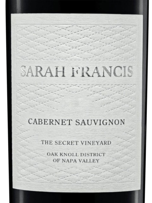 Sarah Francis Cabernet Sauvignon Oak Knoll District Secret Vyd 2016