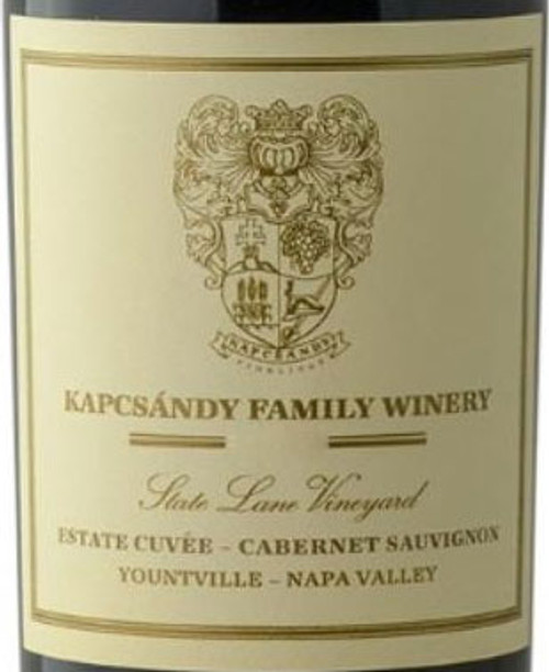 Kapcsándy Cabernet Sauvignon Yountville State Lane Vineyard 2017