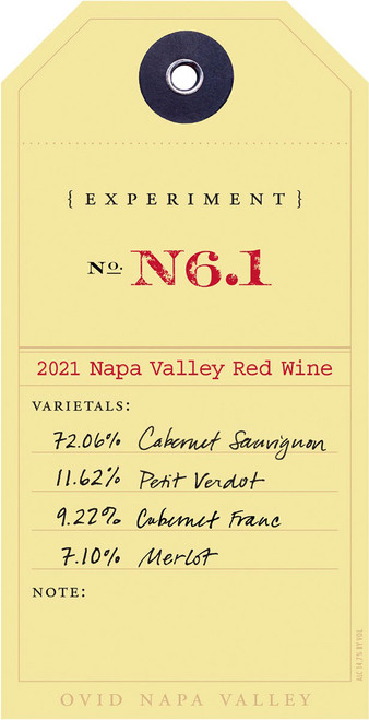 Ovid Experiment N6.1 Napa Valley 2021