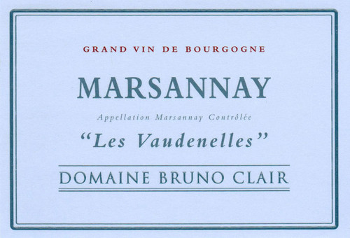 Clair/Bruno Marsannay Rouge Les Vaudenelles 2023