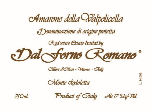 Dal Forno/Romano Amarone della Valpolicella 2013